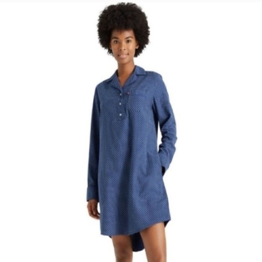 LEVI'S Women's Polk-a-Dot Pajama Shirt C19‎